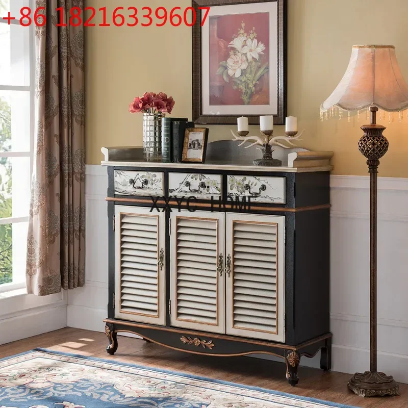 

TAO Shoe Cabinet Solid Wood Home Large Capacity Entrance Shoe Cabinet Locker Entrance Cabinet