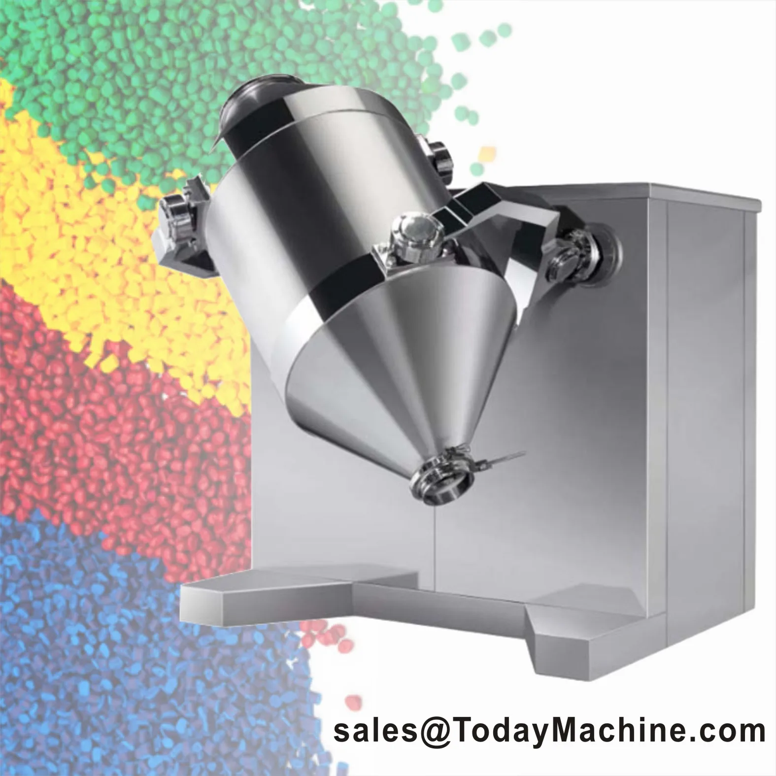 الفولاذ المقاوم للصدأ ثلاثية الأبعاد سوينغ الدورية خلاط ثلاثي الأبعاد النمام خلاط مسحوق خلاط لمضافة الأعشاب الدقيق