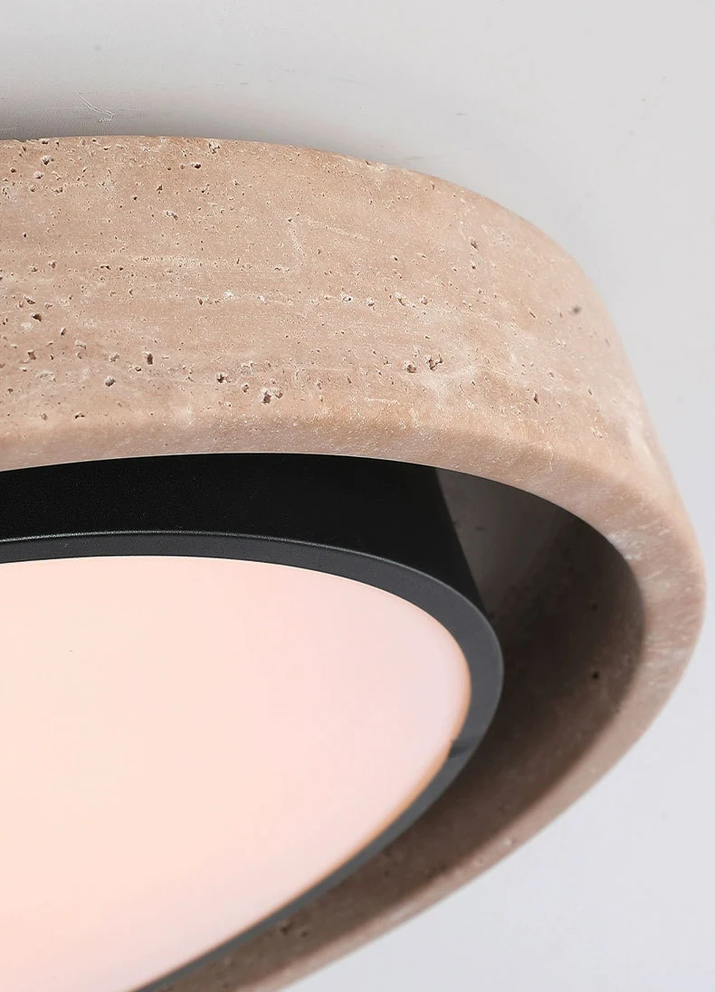Minimalist Natural Stone LED Ceiling Light 40 50CM