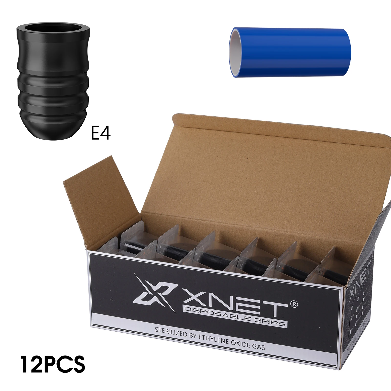 Disposable Tattoo Grip 12pcs Size 30-32-34mm Adjustable Tattoo Machine Pen Professional Rubber Handle Supply Artists