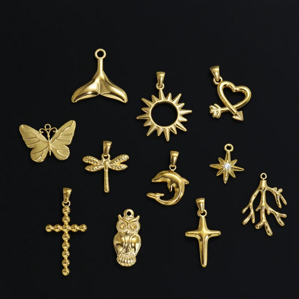 

Cordial Design 40Pcs Charms/Stainless Steel/Cross Shape/Geometry Shape/Hand Made/Jewelry Findings/DIY Necklace Pendant #195202