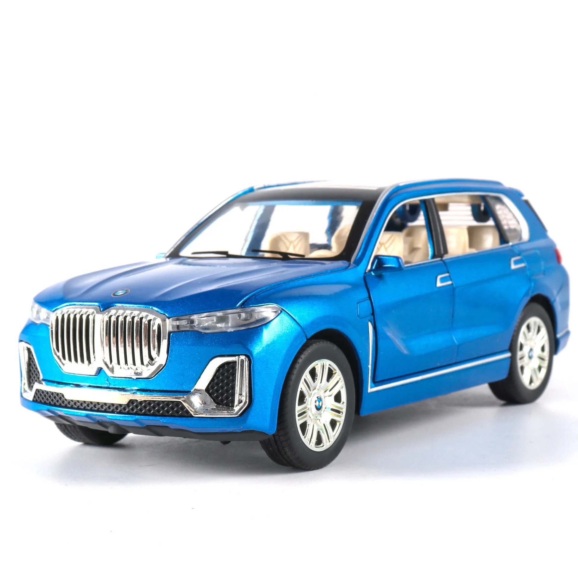 1:24 BMW X7 SUV Car Model Alloy Car Die Cast Toy Car Model Pull Back Children\'s Toy Collectibles A34