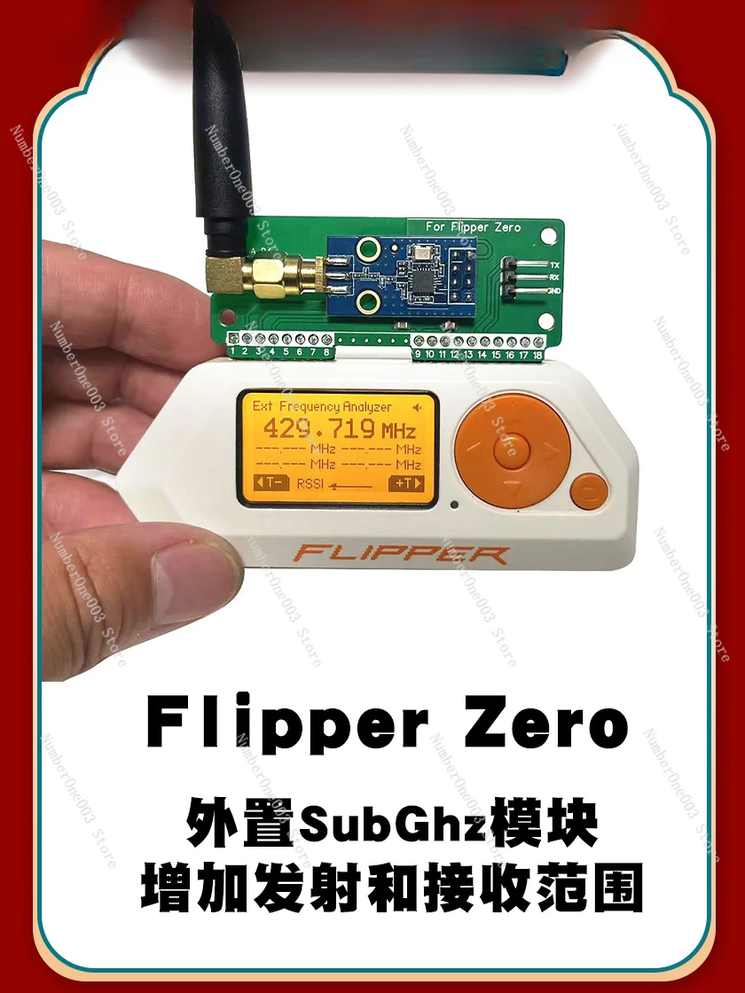 Flipper Zero CC1101 Module SubGhz Module 433MHz Increases The Transmission and Reception Range