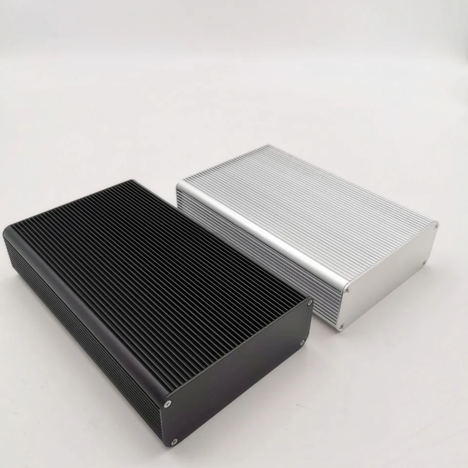 Free Ship 120*45 Aluminum Enclosure Shell With Heat Sink PCB Instrument Box DIY Electronic Project Case 120mm*45mm*150/200mm