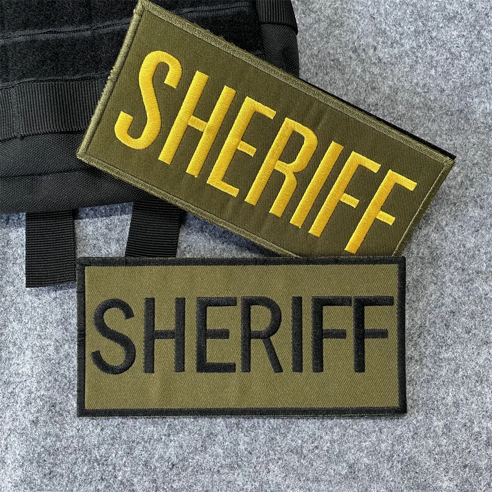 US MARSHAL Hostage فريق الإنقاذ شارة بقع شريف سترة هوك وحلقة شارة كبيرة التطريز كوس النمذجة الجيش الطيران المعنويات