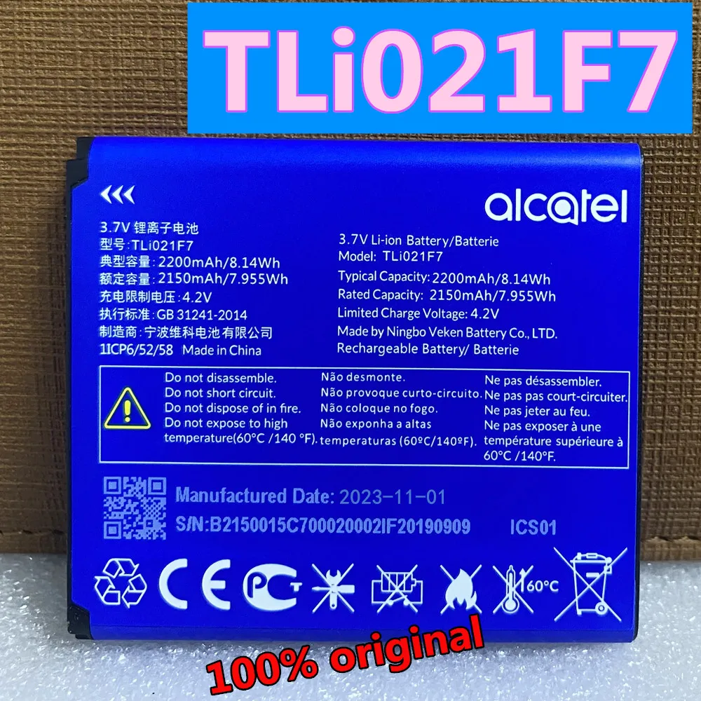 Original New 2150mAh TLi021F7 TLi021FA Phone Battery For Alcatel LinkZone MW70VK 4GEE EE71 EE70 EE70VB EE Mini 2