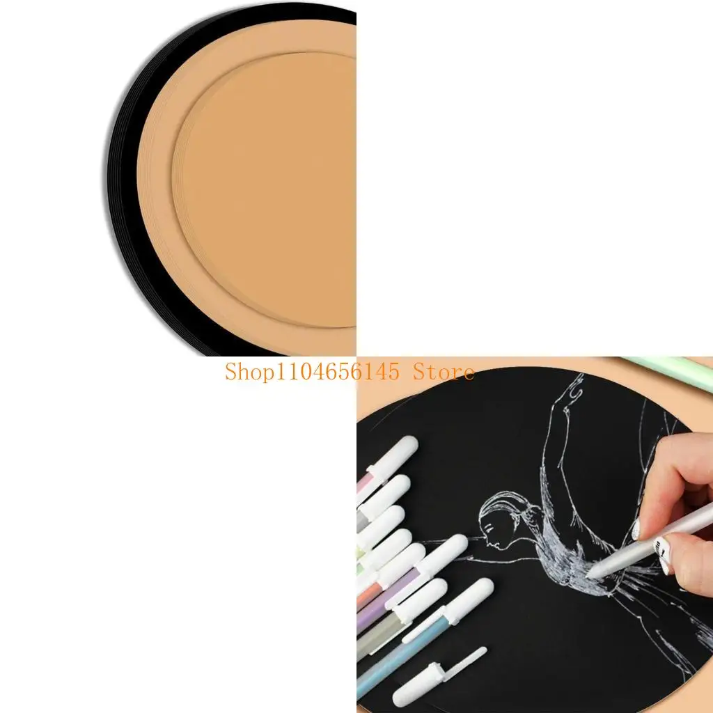 5AsD Grandes círculos 13 polegadas 20 Round Cutouts Papel, cores variadas artesanato DIY