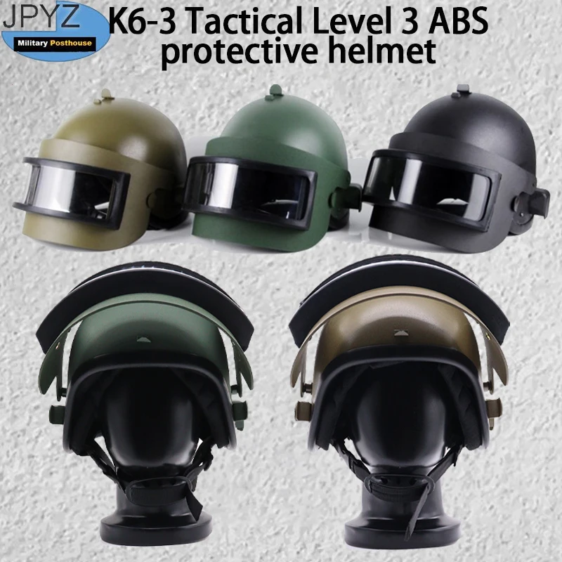 K6-3 Tactical Helmet For Outdoor Hunting Combat Level 3 ABS Protective Men'S Helmet