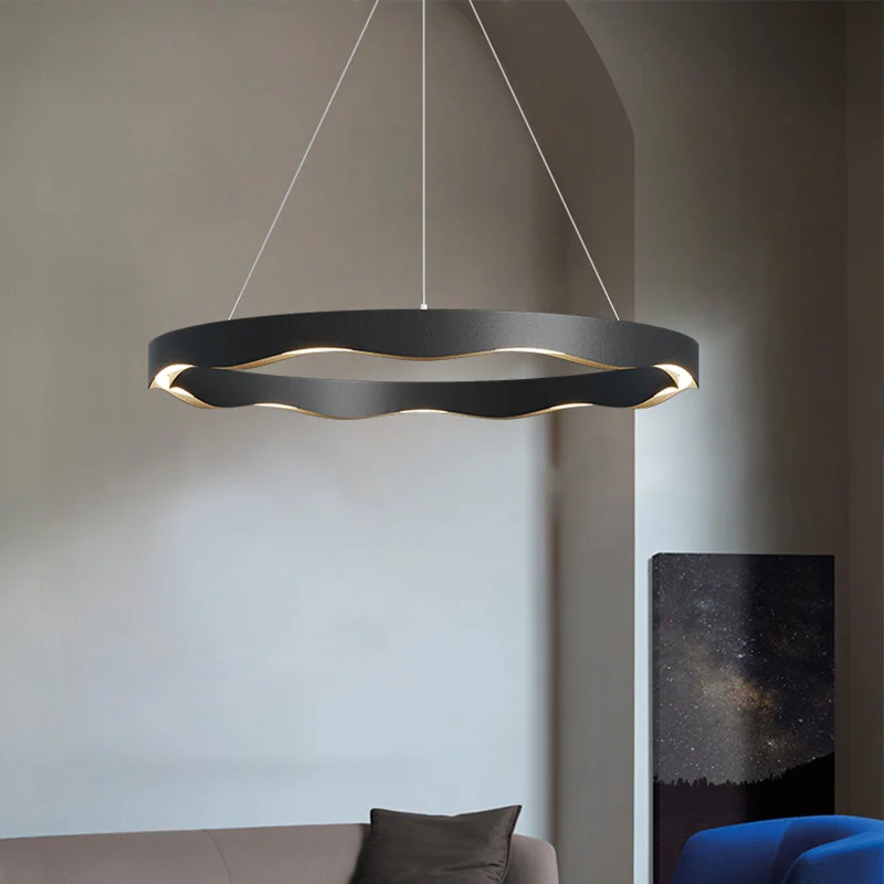 Murlamp lampu gantung bulat LED kreatif Nordic lampu ruang tamu lampu ruang makan kamar tidur baru lampu ruang belajar minimalis Modern