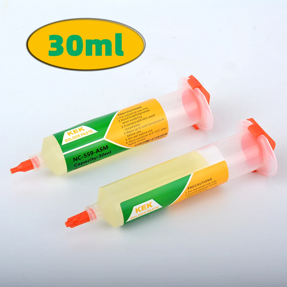 NC-559 Solder Flux Needle Type Flux 30ML Matching Push Rod and Needle