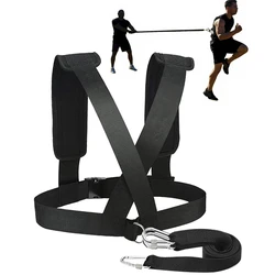 Football Speed Training Harness Vest Soccer Workout Resistance Speed Agility Training Kits Adjustable Shoulder Strap Band Rope