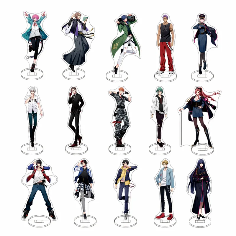 Microphone Rap Battle Anime Figures Kannonzaka Doppo Izanami Hifumi Acrylic Stands Model Busujima Meisonriō Desk Decor Standing