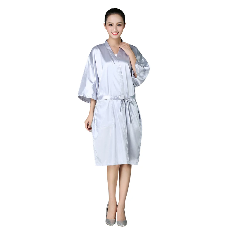 Professional Salon Client Robe Gown, Waterproof Anti‑Dye Kimono Smock for Barbershop Beauty Spa Hotel Guest Garment