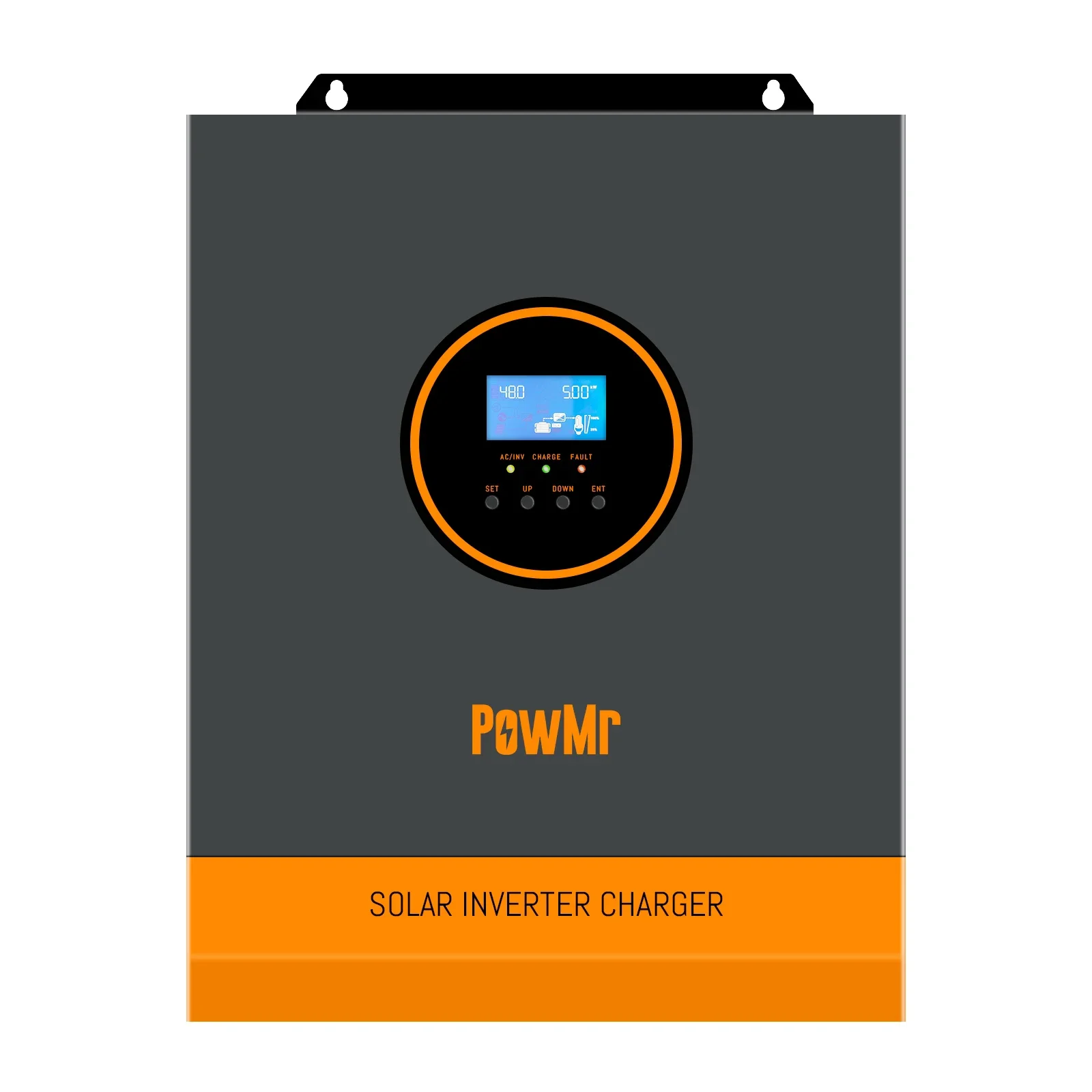 PowMr 24V DC To 110/120V AC Solar Inverter 3KW 120~450Vdc Wide Voltage Off Grid Single Phase Solar Inverter