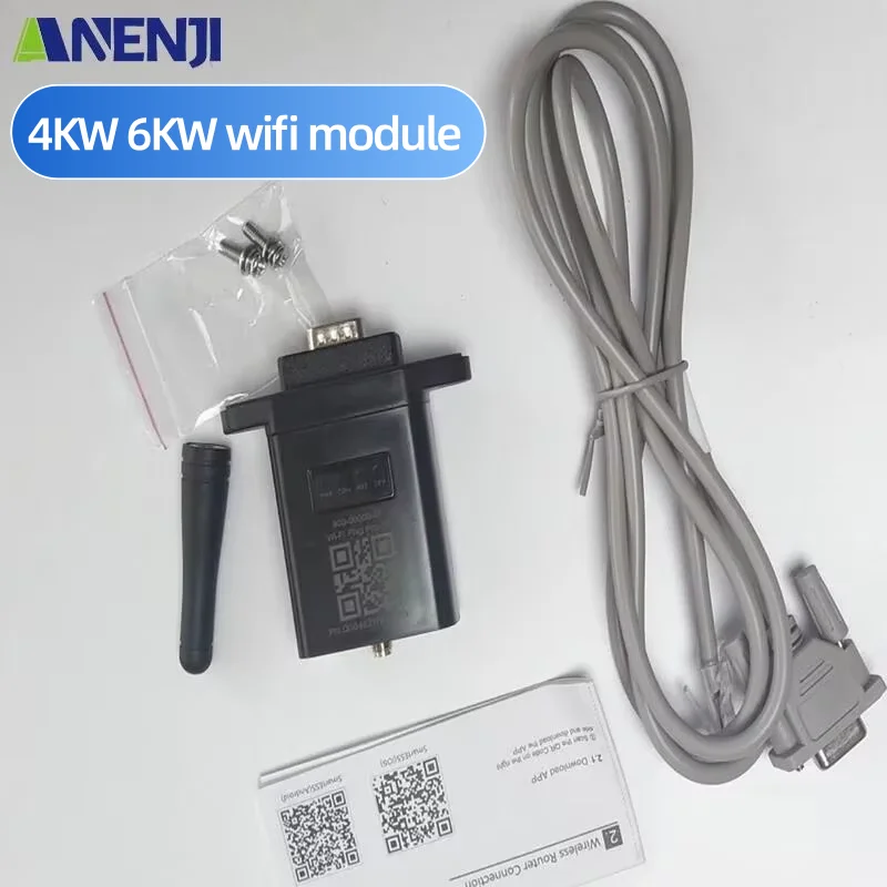 

ANENJI Wireless WIFI Module Remote Monitoring Communication Cable RS232 Port Solar Inverter WIFI Inverter WIFI for 4KW 6.2KW