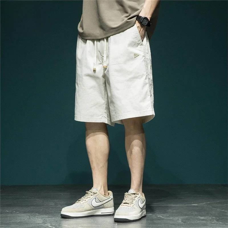 

Loose Fit Men's orts Summer New Outdoor Versatile Large Sport Simple Casual Five-Quarter Length Lazy Sle Japanese Trend