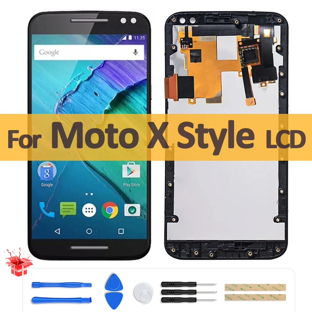 

5.7" Original LCD For Motorola Moto X Style XT1572 LCD Display Touch Screen Digitizer Assembly For Moto XT1575 LCD Repair Parts