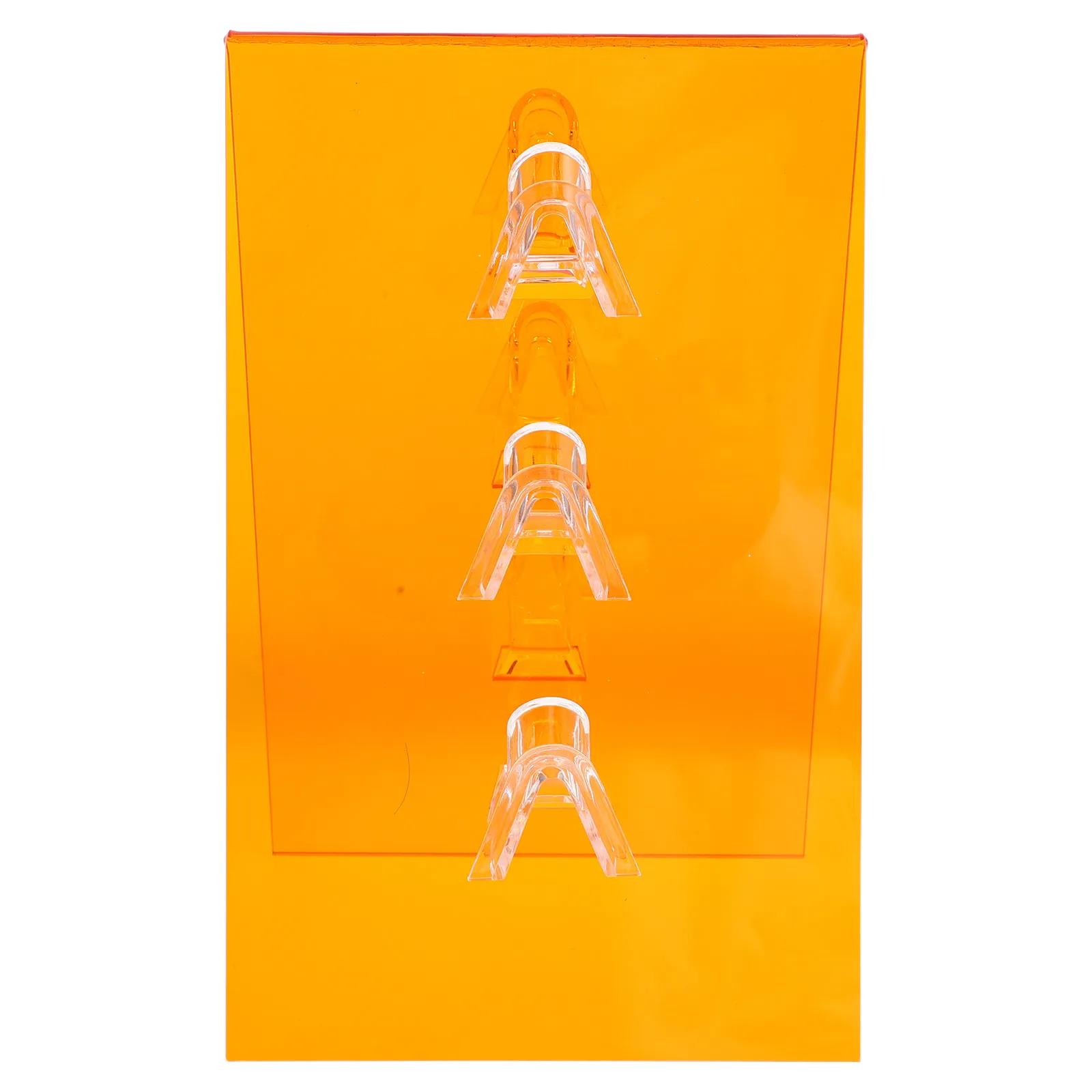 Acrylic Eyeglass Holder Stand Orange Double Sided Sunglasses Display Rack Eyewear Organizer for Optical Shop