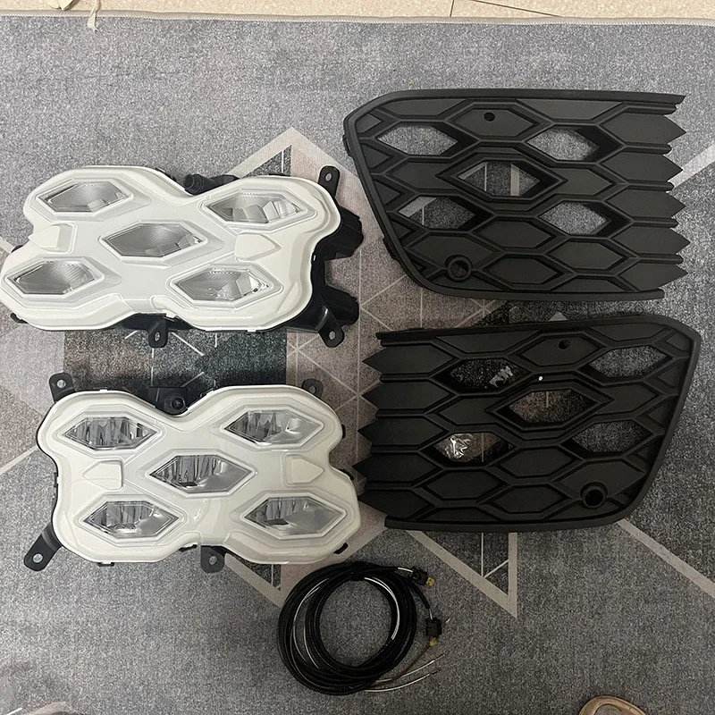 

Front Bumper Grille with Fog Light Cover & Racing Style Trim for Volkswagen VW Golf 8 GTI 8R Line 2020-2024