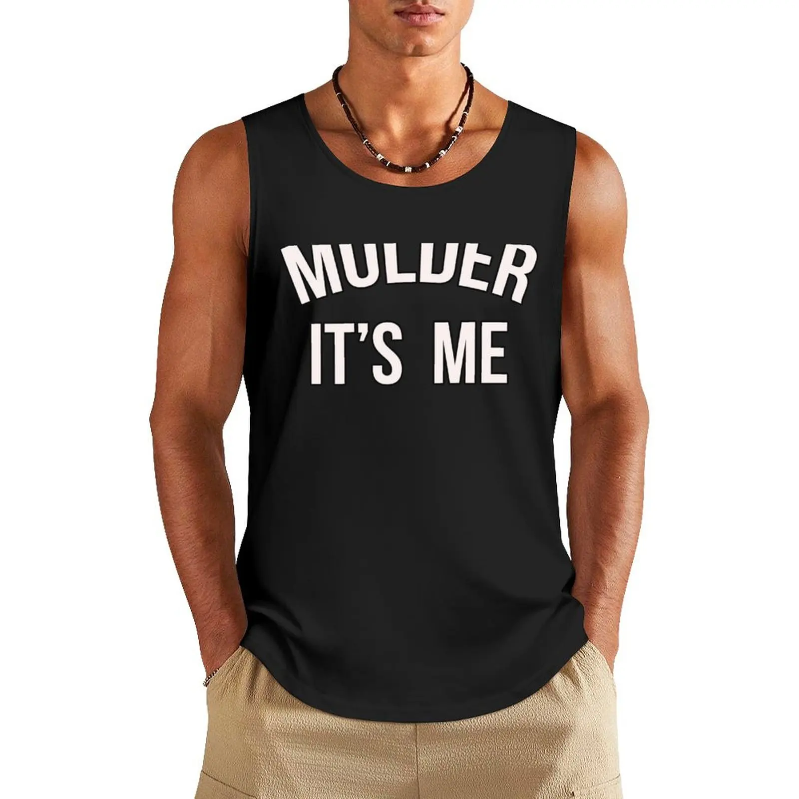 Mulder, It's Me Tank Top fashion 2024 man Men's gym articles