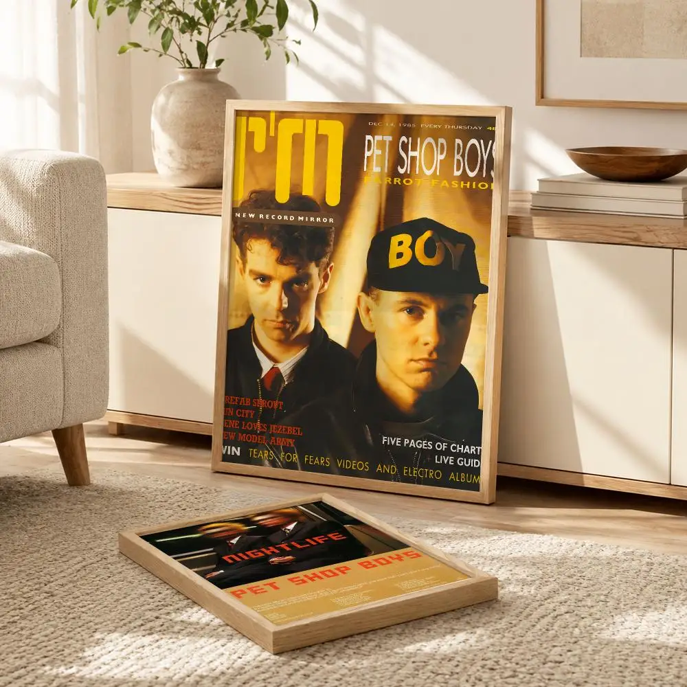 Band P-Pet Shop Boyss Poster Modern PP Paper Wall Decorative for Cafe Office Bar Home Wall Decor Gift