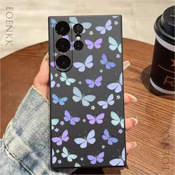 Fashion Butterfly Pattern Phone Case For Samsung Galaxy S25 S24 S23 S22 S21 S20 Ultra FE Plus Note 10 20 Lite Pro Silicone Cover