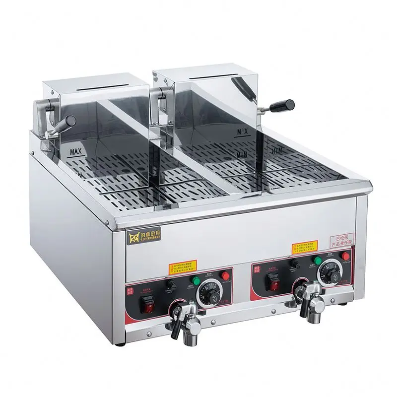 Commercial Electric Stainless Steel Restaurant Equipment Potato Frying Machine In Restaurants