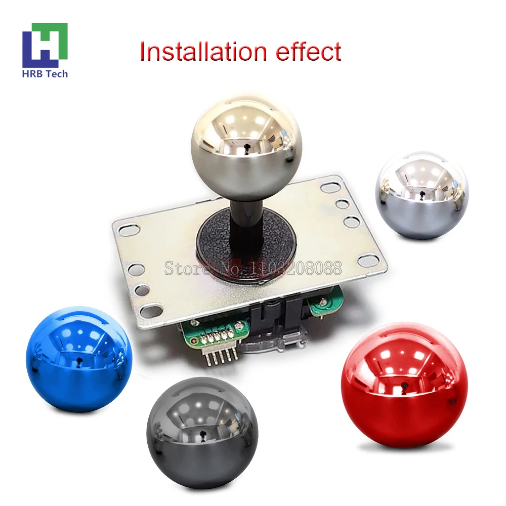 Original SANWA Metallic Luster Round Ball LB-35 Arcade Rocker Ball Top Rocker Knob Head 35mm Fits JLF-TP-8T  Dome Game DIY