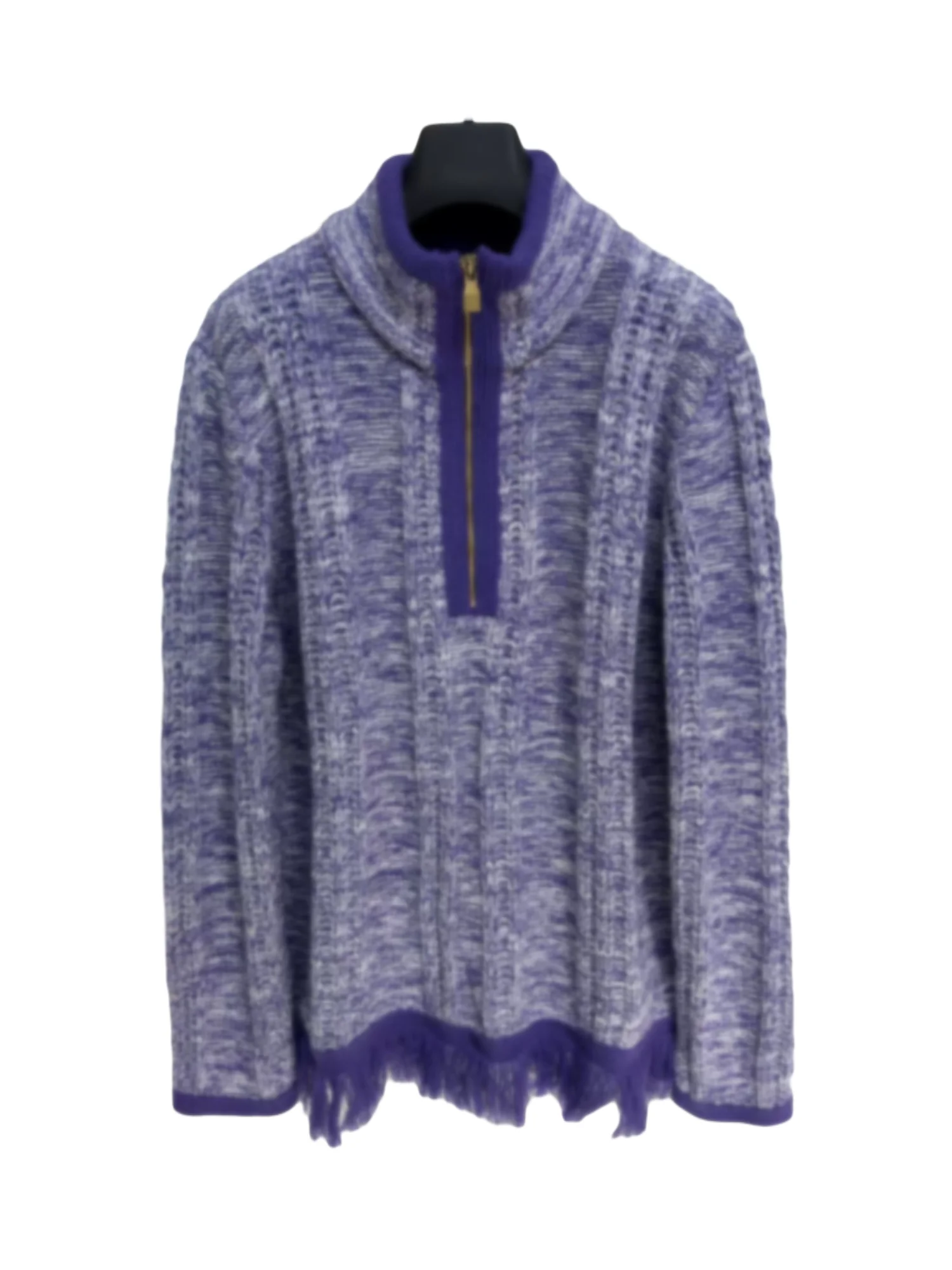 Universal Wool Knit Sweater f Zipper Tassel Fringe Knitted Outerwear Men Women Couple Sle Autumn Winter New Arrival