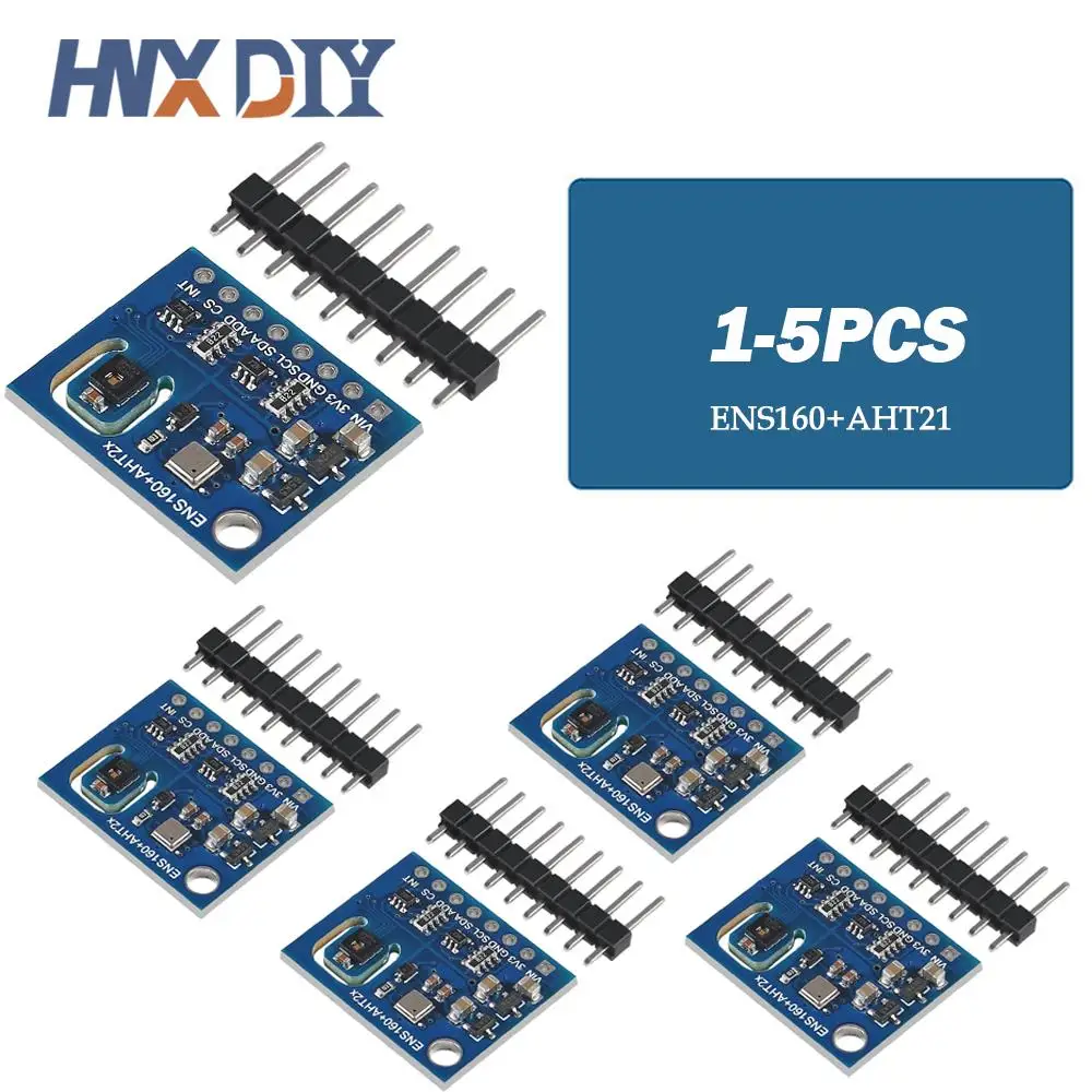 1-5pcs ENS160+AHT21 CARBON Dioxide CO2 eCO2 TVOC Air Quality And Temperature And Humidity Sensor Replace CCS811 For Arduino