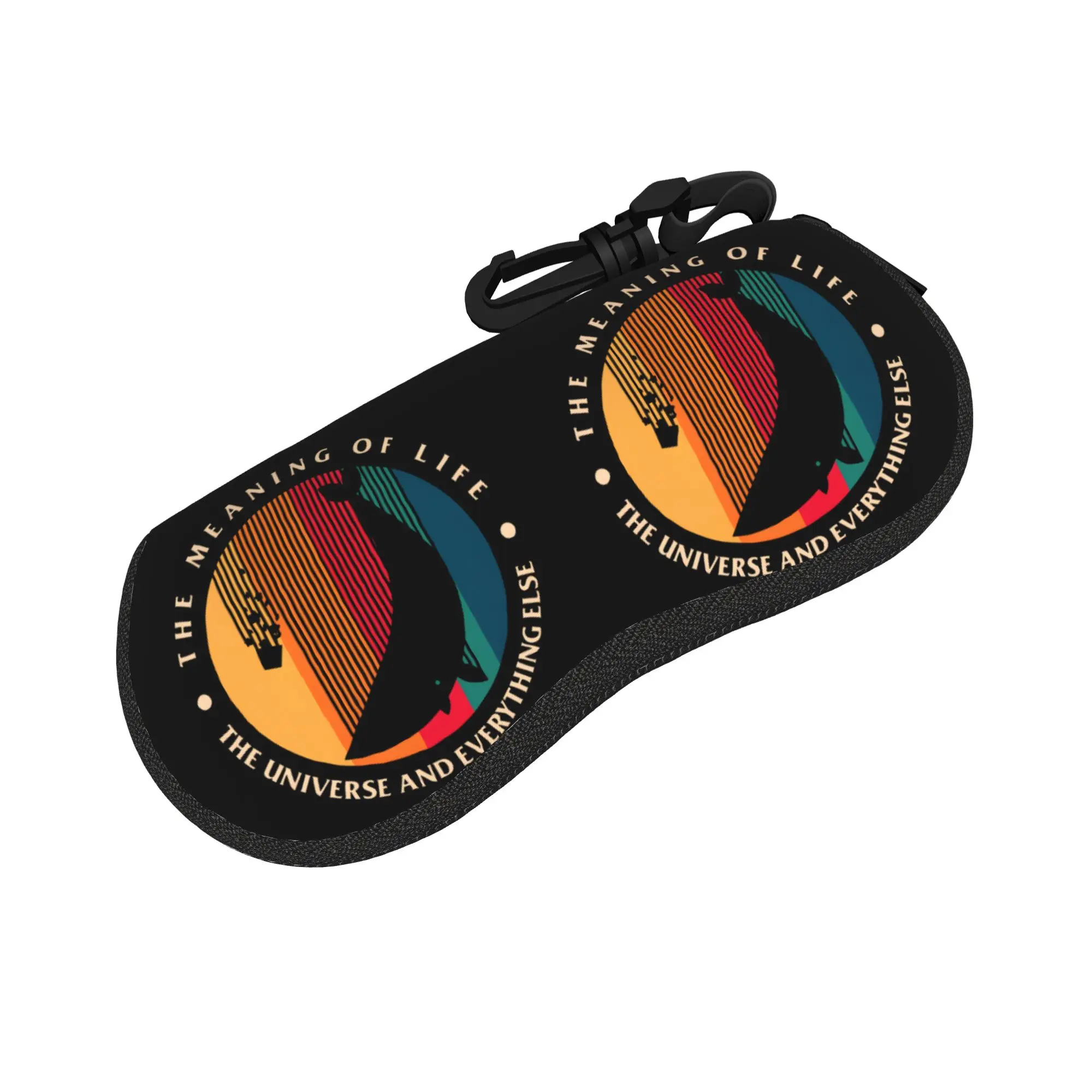 dont panic 42 The Answer To Life Douglas Adams  Merch Glasses Case for Girl Boy Box Sunglasses Box Charming Glasses Box