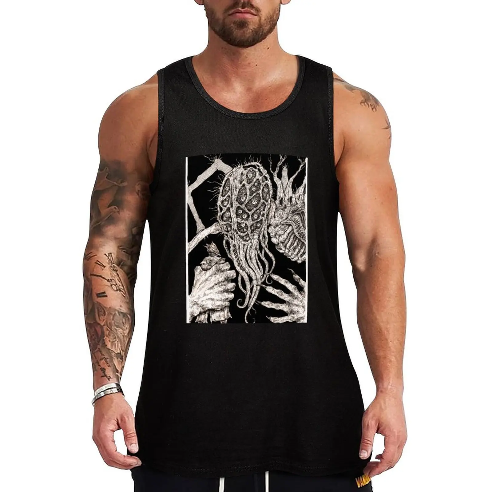 Oh Amygdala Tank Top training weight vest Men's sleeveless t-shirt Men's t shirt