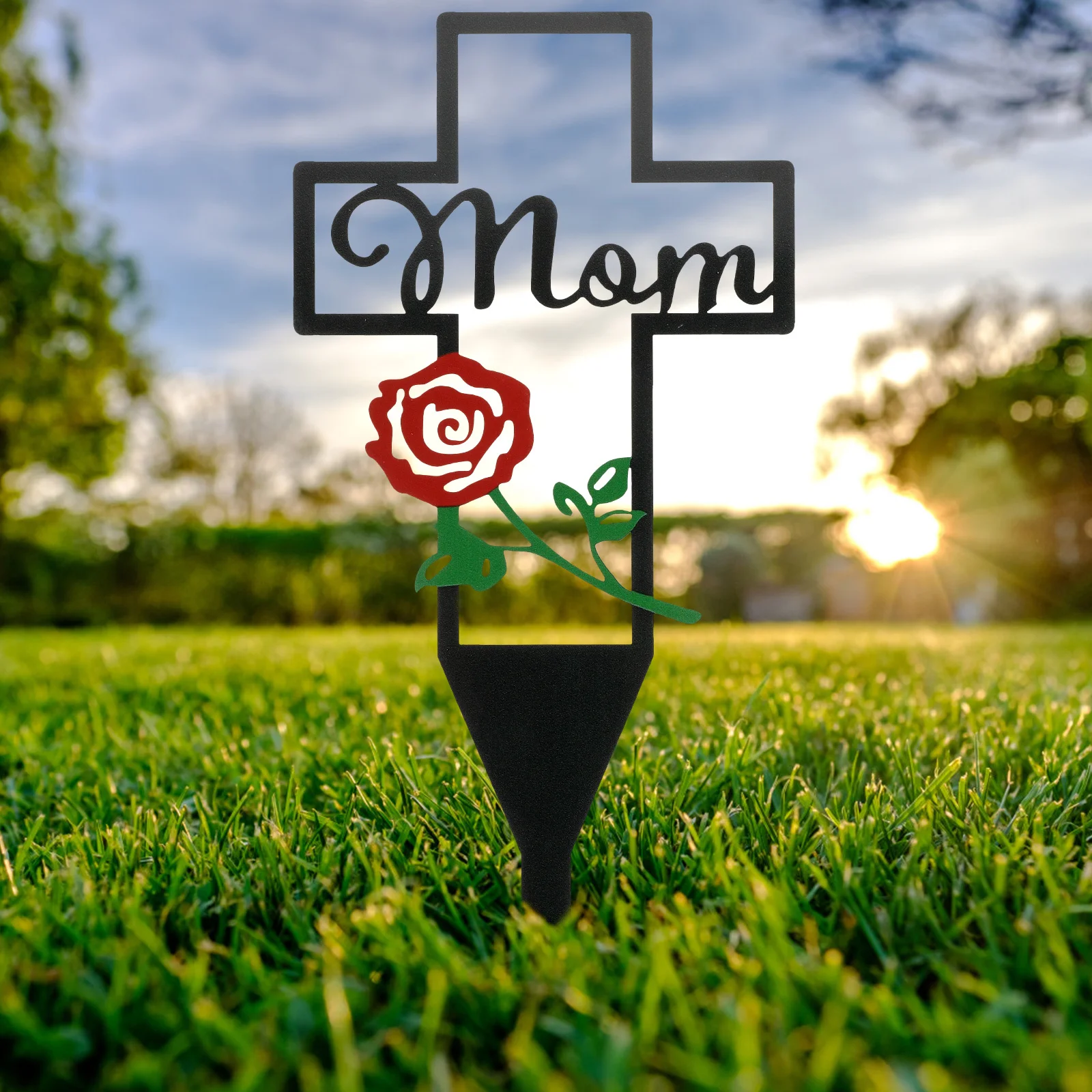 

Creative Cemetery Stake Decoration Premium Design Ground Ornament for Garden Yard Memorial Outdoor Decor Lawn Art