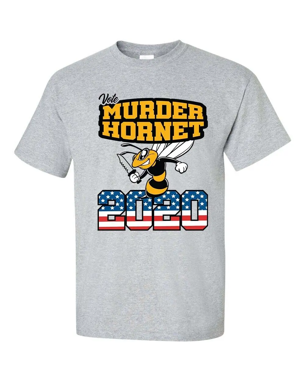 Funny Vote Murder Hornet 2020 USA American Flag  T shirt