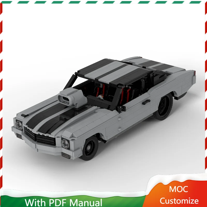 

2067 PCS Hot Selling Retro Grey Sedan Model Modular Building Blocks Kids Assembly Display Toys Festival Surprise Birthday Gift