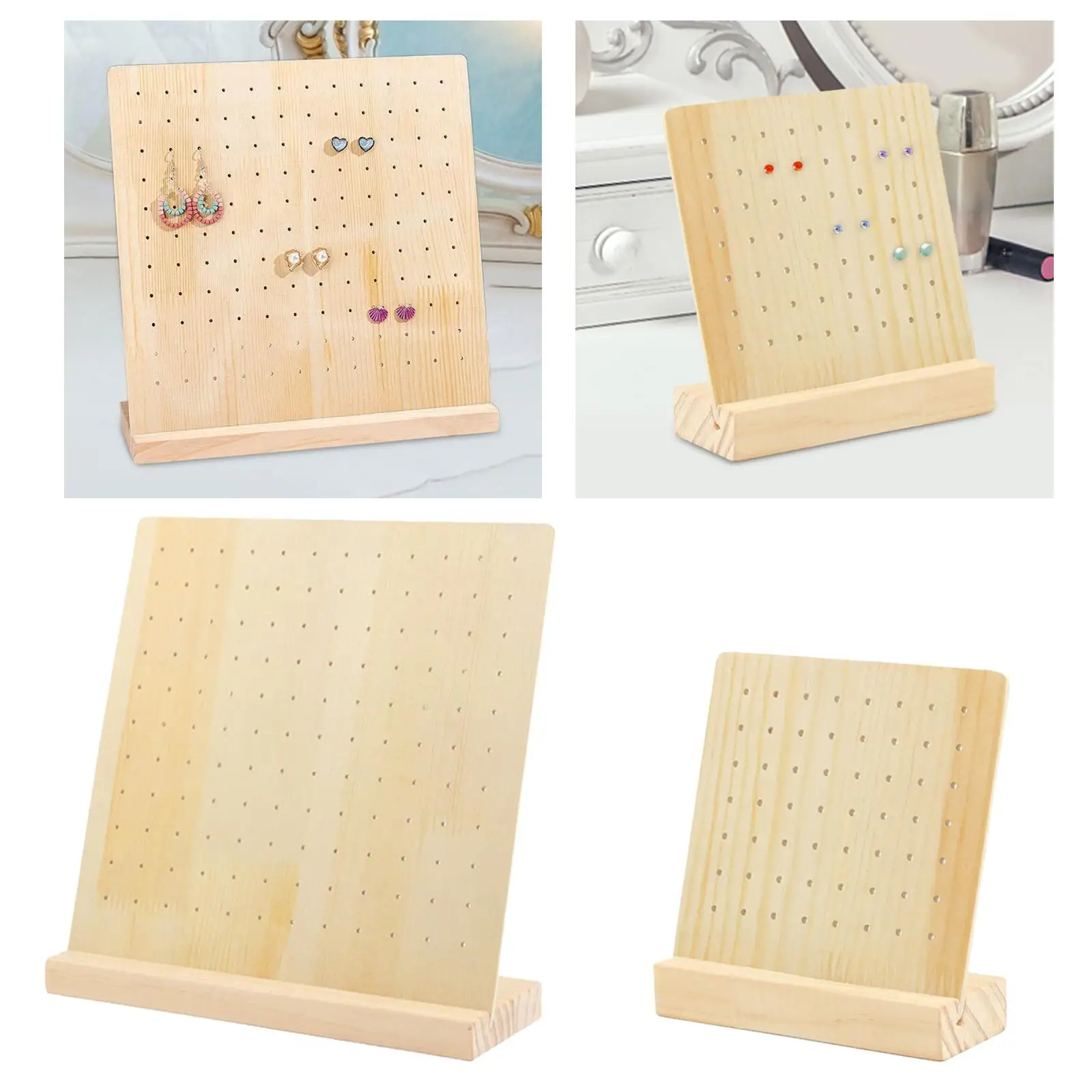 

Wooden Pegboard Display Stand, Pegboard for Displaying Keychains, Jewelry Display Stand Organizer for Shop Window And