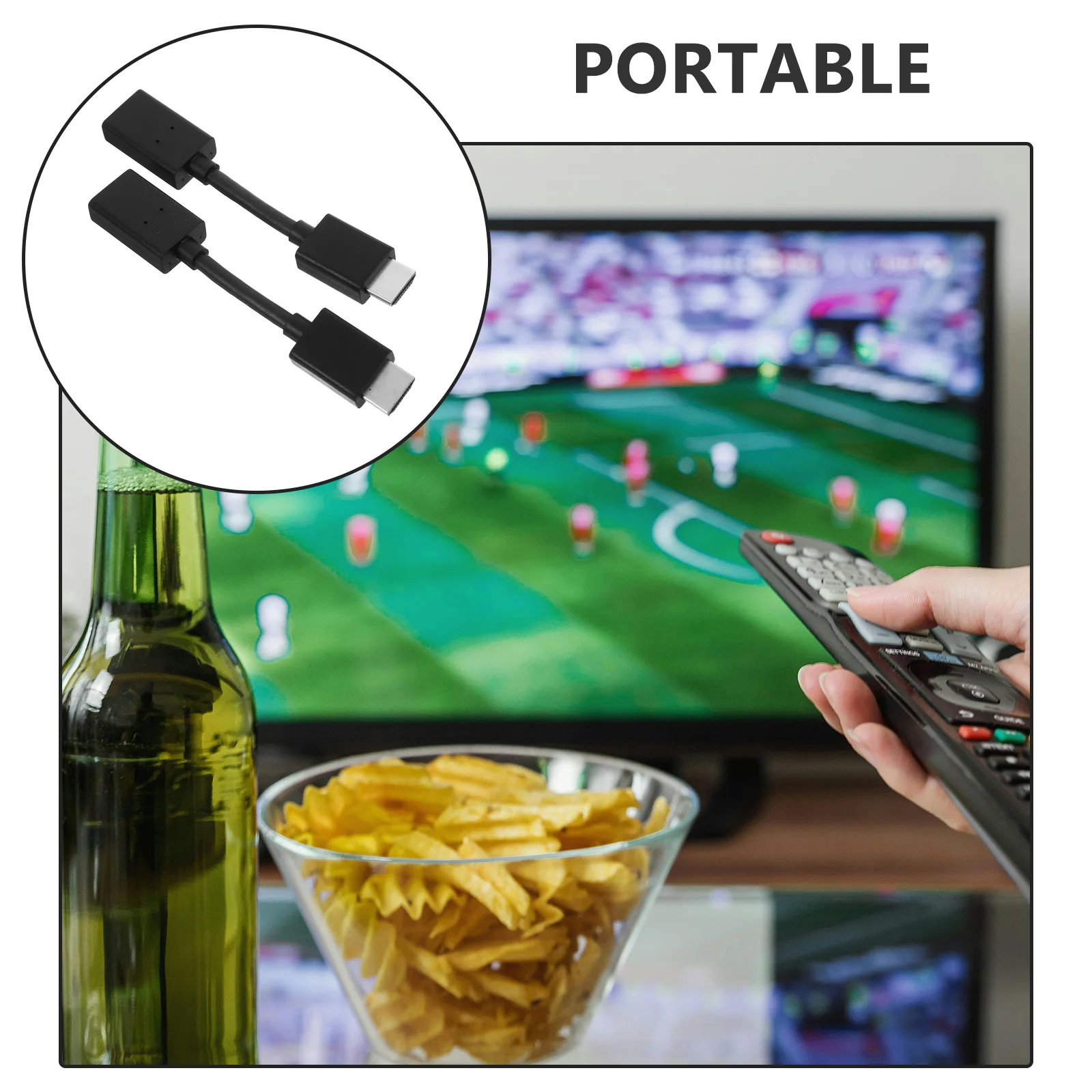 

2pcs Extension Cable Male To Female Plated Connector Pvc Jacket Support 1080P 720P 480P For Laptop Projector