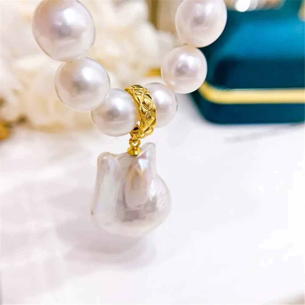 

925 Stamped Alloy Gold Plating Pearl Pendant Setting DIY Jewelry Findings, Craft Supplies for Handmade Pendant Accessory