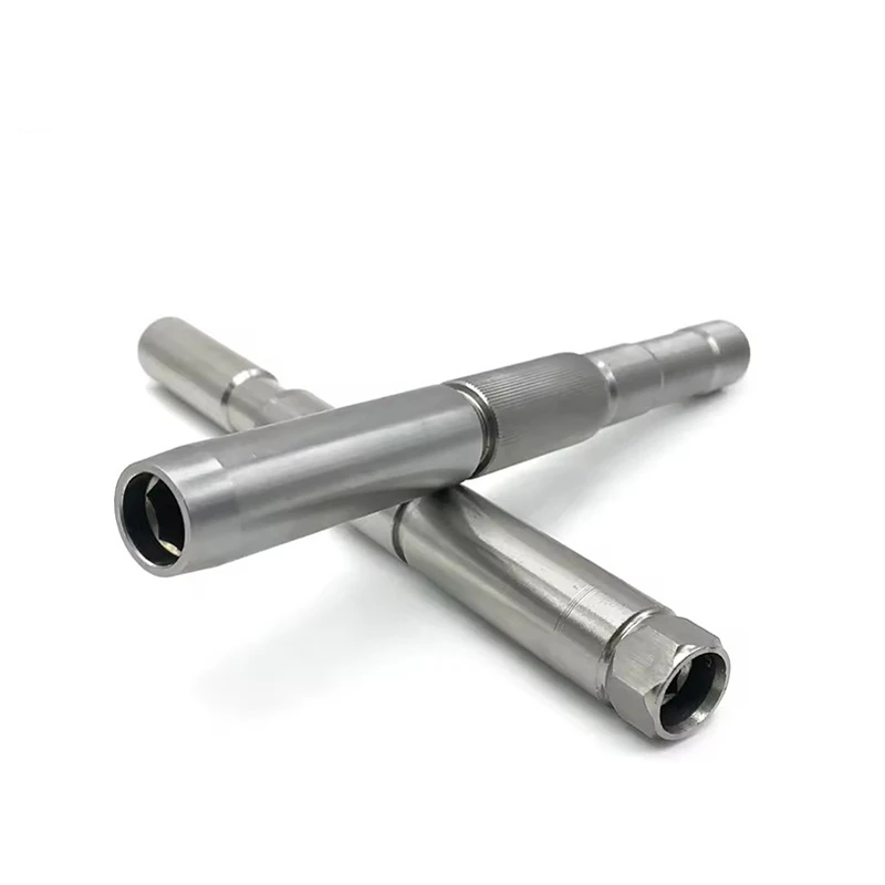 مخصص الفولاذ المقاوم للصدأ عمود طويل المحرك رمح CNC السويسري نوع مخرطة بالقطع الميكانيكية محرك رمح CNC تحول ومخرش