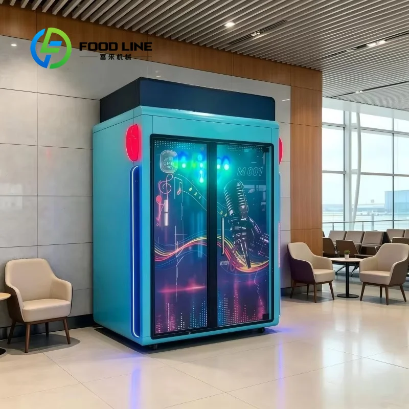 Customize Karaoke Booth Electronic Music Version Coin Operated Singing Room Self Service KTV Cabin for Shopping Mall Hotel