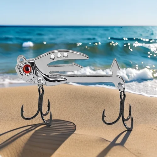 Imagen 2 del producto Señuelo de pesca VIB, plantilla de Metal, 7,5g, 11,5g, Swimbait, cebo para lubina, hundimiento, Wobbler, pececillo, cebo de pesca con anzuelo BKK, 1 ud.