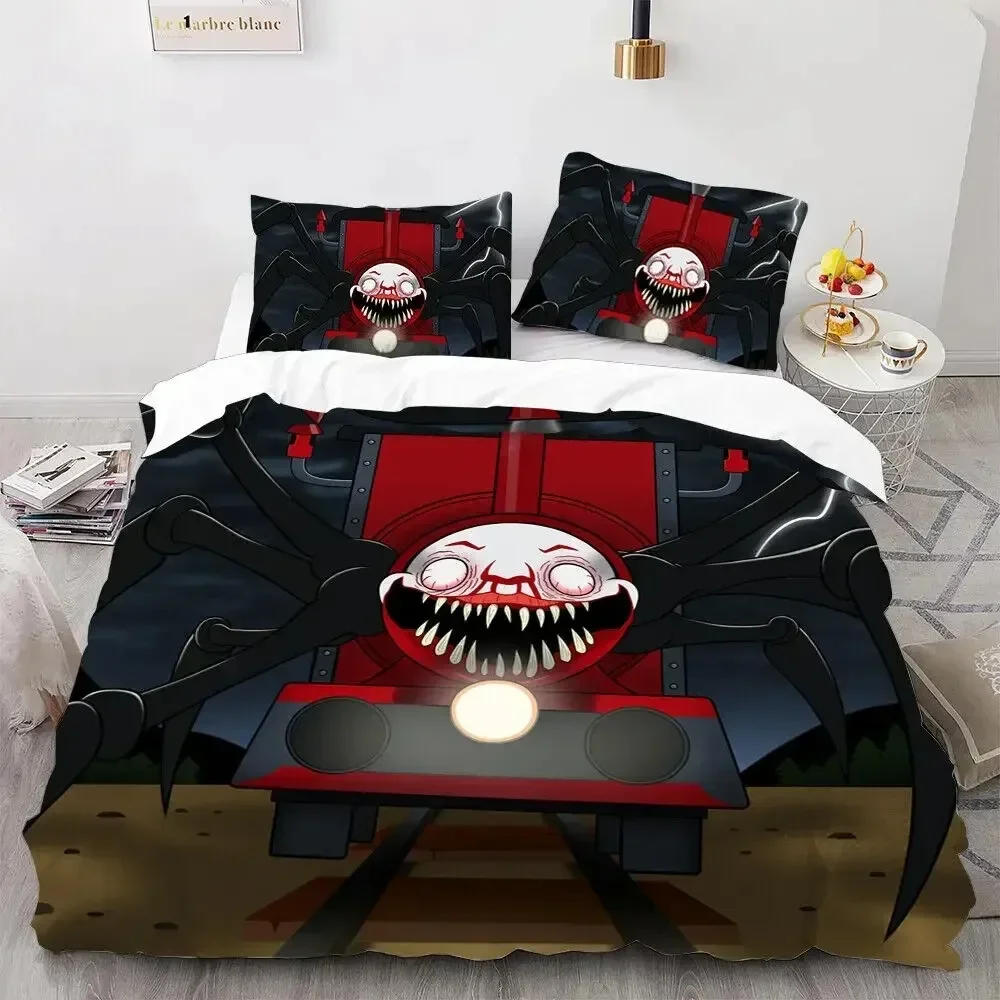 Game Choo Choo Charles 3D NEW Duvet Cover Pillowcase Bedding Set Adult Boy Girl Bedroom Decoration Children Single Double Large