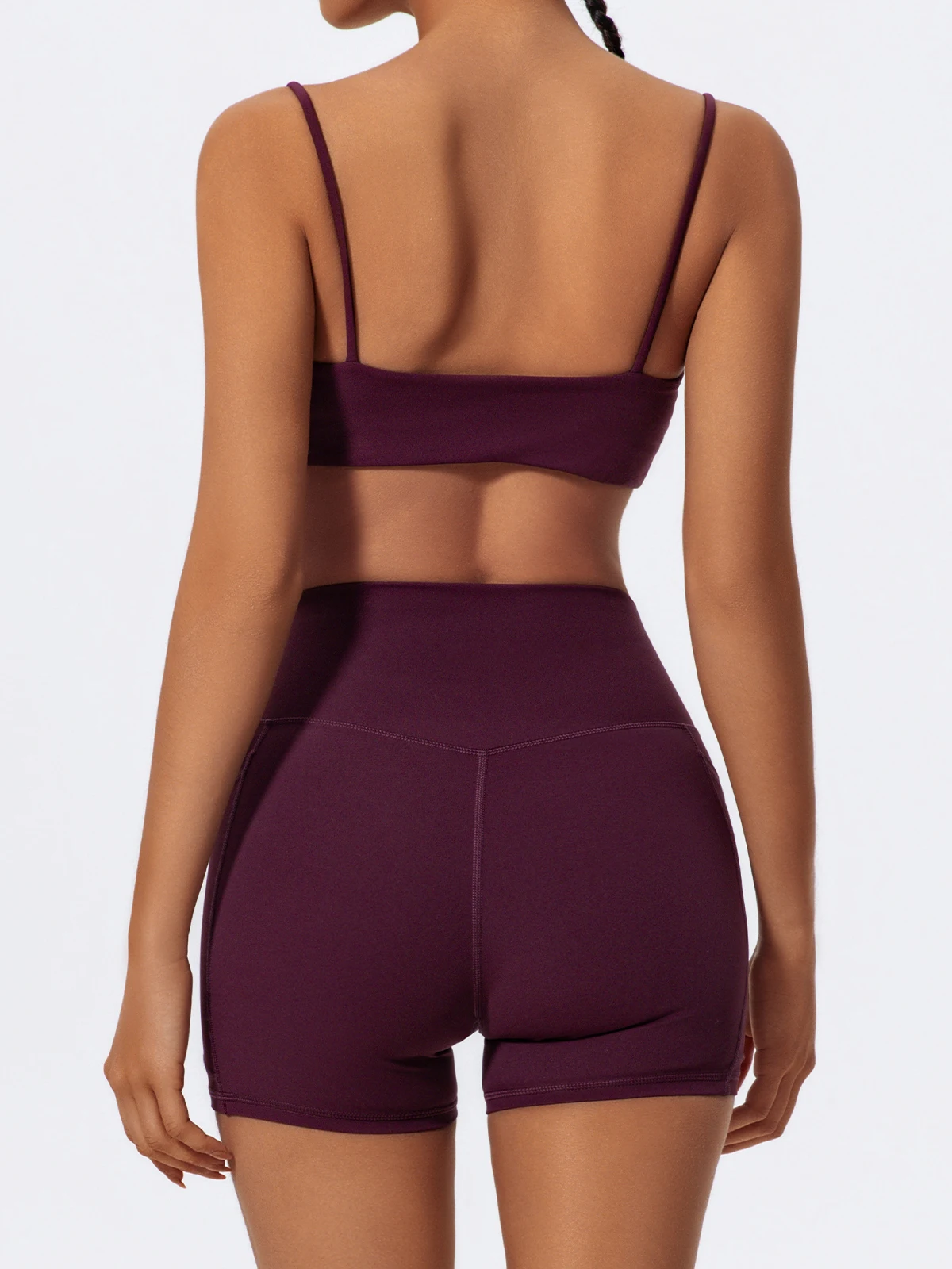 Hearuisavy Taschen Workout Gym Legging Frauen Radfahren Shorts Quick-Dry Yoga Kleidung Atmungsaktiv Hohe Taille Sport Shorts Weibliche – Detail 21