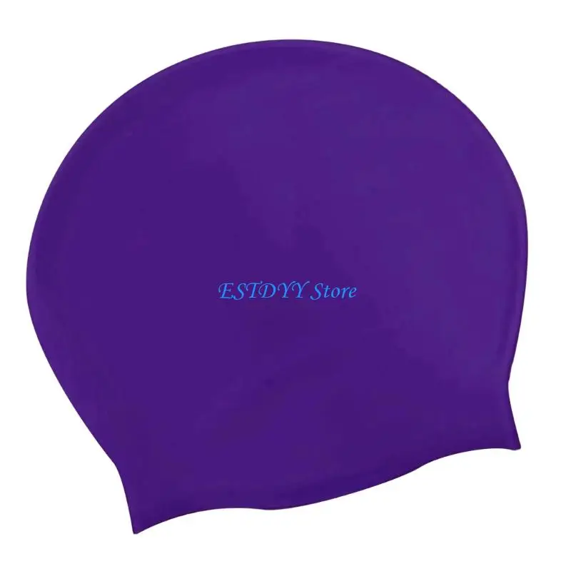 G6de الكبار غطاء السباحة للنساء الرجال مقاوم للماء السيليكون قبعة قبعة ركوب الأمواج قبعة مرنة السباحة للسباحة ركوب الأمواج #4