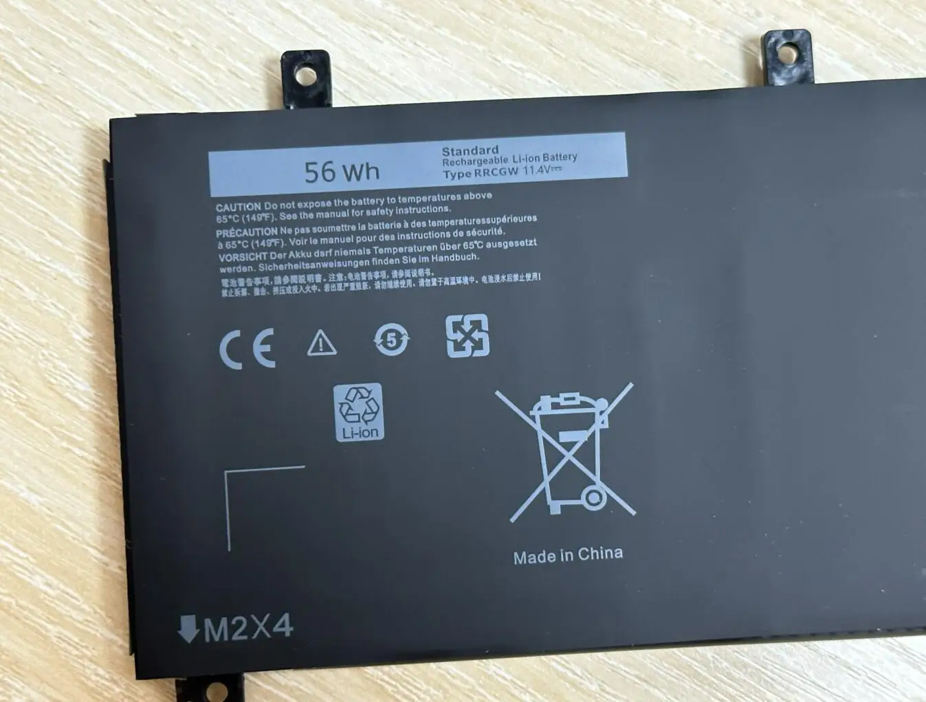 RRCGW Laptop Battery For Dell XPS 15 9550 Precision 5510 Series M7R96 62MJV 11.4V 56WH