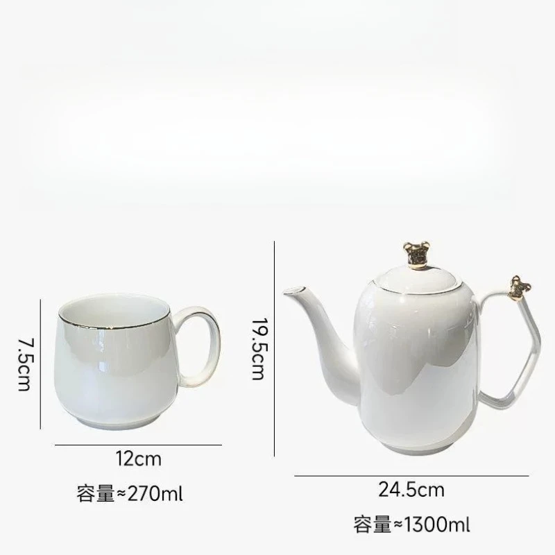 Holder Cup Tea Sets Cute Teapot Vintage Luxury Tea Sets European Style Kettle Conjunto De Cha Porcelana Matcha Decorations