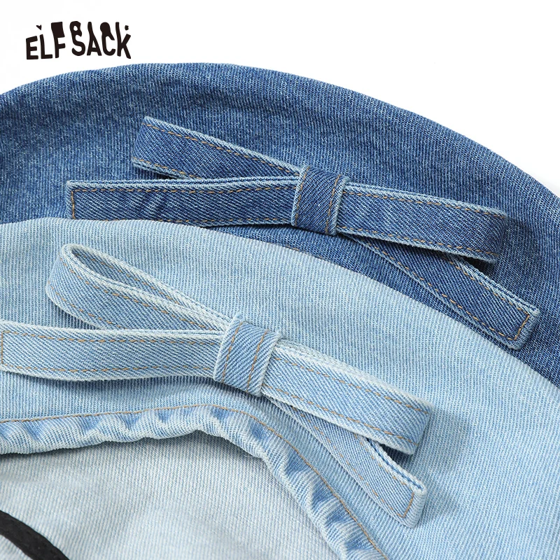 Elfsack 2025 ฤดูร้อนมาใหม่สาวเบเร่ต์คาวบอย