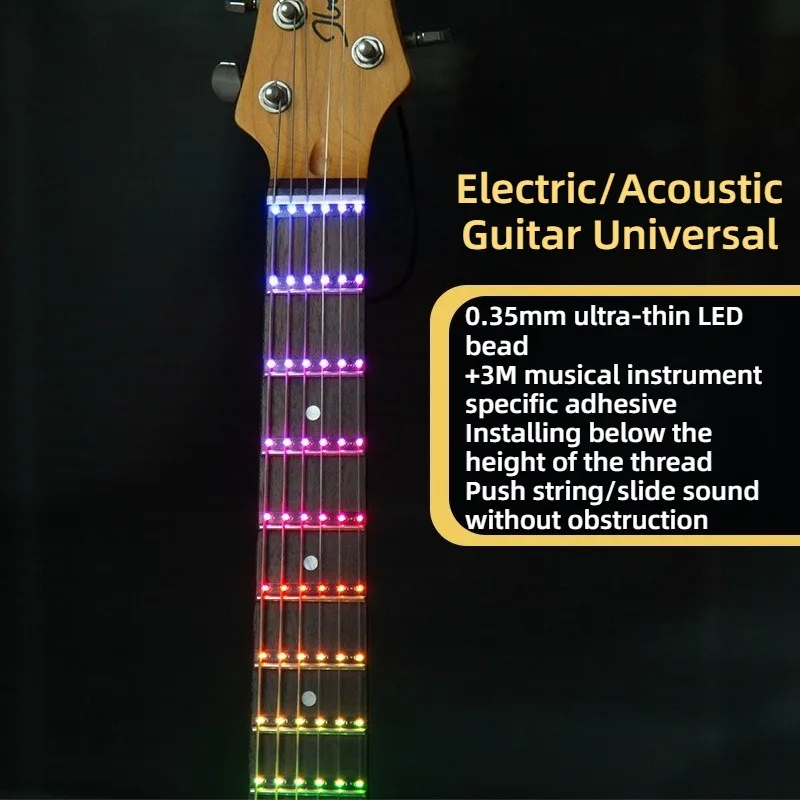 Colorful Guitar Fingerboard Light Rhythmic Precise Universal Ultra-thin Guitar Fingerboard Lights Musical Instrument Accessories