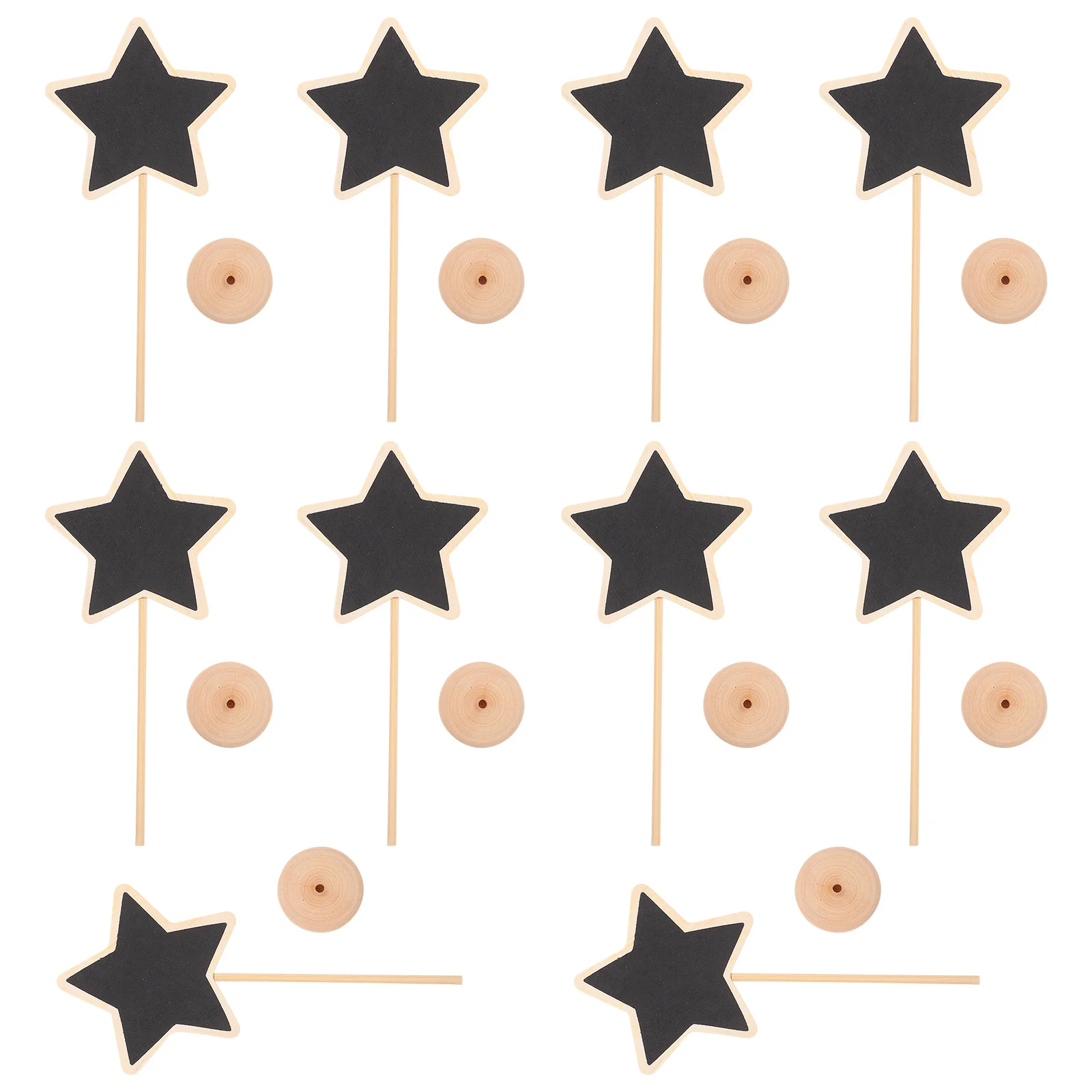 10pcs Small Chalkboard Decorations Mini Wooden Chalkboards For Garden Flowerpot Topper Party Message Board Home Decoration
