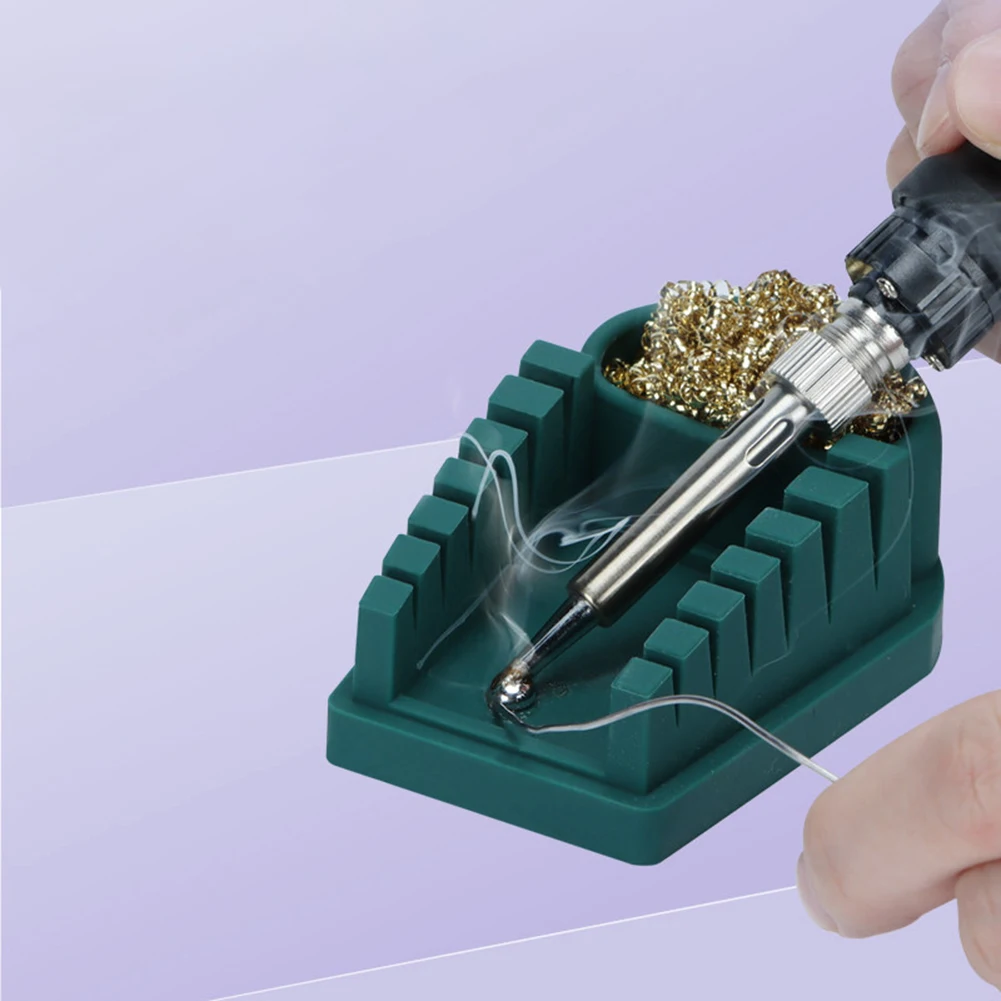 6 Slot V-Groove Silicone Solder Wire Holder Heat Resistant Weld Support Tool Soldering Auxiliary Accessory For Welding Work